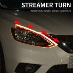 Car LED strip light - flexible - waterproof - DRL - RGB - Bluetooth control / remote - 12V - 2 pieces
