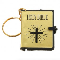 Mini livre de la Sainte Bible - porte-clés