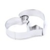 Cookie cutter mold - heart shaped puzzle - stainless steel - 2 piecesBakeware