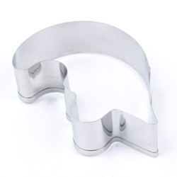 Cookie cutter mold - heart shaped puzzle - stainless steel - 2 piecesBakeware