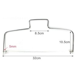 Cake slicer - stainless steel wire - adjustable heightBakeware