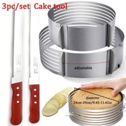 Cake slicer / mold - bread knife - stainless steel