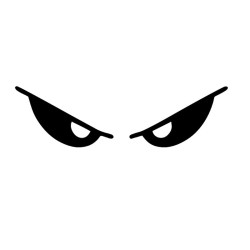 Car / motorcycle sticker - evil eyes - waterproof - 13 * 3.5cmStickers