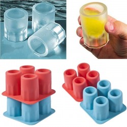 Cubetti di ghiaccio a forma di bicchiere - vaschetta in silicone - stampo