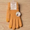 Warm thick winter gloves - touch screen function - cashmere