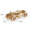 Wooden building blocks - self assembly - movable steam train / car / jeep / truck