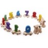 Mini wooden train with numbers - building blocks - educational toy