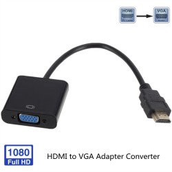 HD 1080P da HDMI a VGA - adattatore - convertitore da digitale ad analogico - cavo
