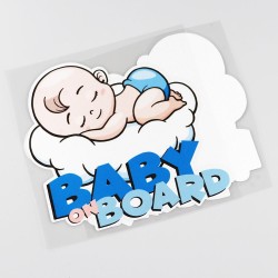 Baby On Board - sleeping baby - car sticker