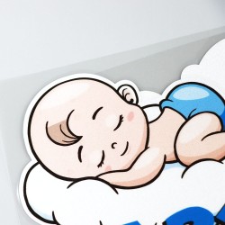Baby On Board - sleeping baby - car stickerStickers