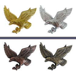 Aquila 3D - emblema in metallo - autoadesivo