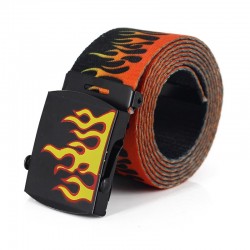 Cintura in nylon con disegno fiamma - unisex