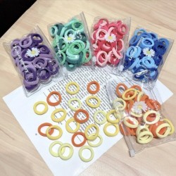 Colorful nylon hair elastics - 50 piecesHair clips