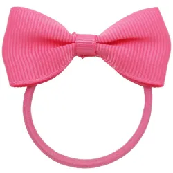 Hair elastics - with ribbon bow - 50 piecesHair clips