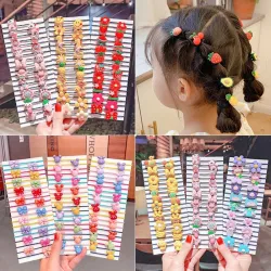 Hair elastics - colorful cartoons shapes - 20 / 40 pieces