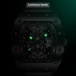 Lussuoso orologio al quarzo da uomo - digitale - display luminoso - impermeabile