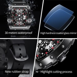 Luxurious men's Quartz watch - digital - luminous display - waterproofWatches
