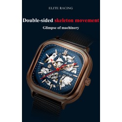Skeleton Design - Black Technology - automatic men's watch - waterproofWatches