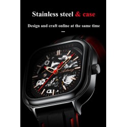 Skeleton Design - Black Technology - automatic men's watch - waterproofWatches