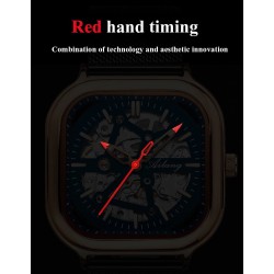 Skeleton Design - Black Technology - automatic men's watch - waterproofWatches