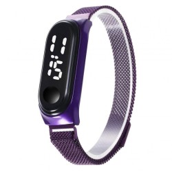Montre femme élégante - écran tactile - numérique - LED - avec boucle magnétique