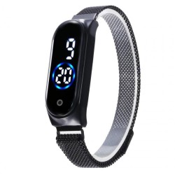 Montre femme élégante - écran tactile - numérique - LED - avec boucle magnétique