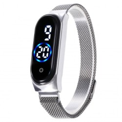 Montre femme élégante - écran tactile - numérique - LED - avec boucle magnétique