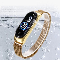 Montre femme élégante - écran tactile - numérique - LED - avec boucle magnétique