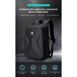 Fashionable backpack - waterproof - anti-theft - USB charging port - for 17.3 Inch laptopBackpacks
