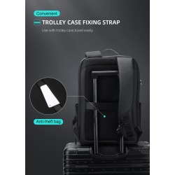 Fashionable backpack - waterproof - anti-theft - USB charging port - for 17.3 Inch laptopBackpacks
