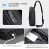 Fenruien - shoulder / crossbody bag - with USB charging port - waterproof