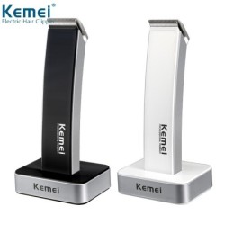 Kemei KM-619 - tagliacapelli - ricaricabile - super sottile - con supporto