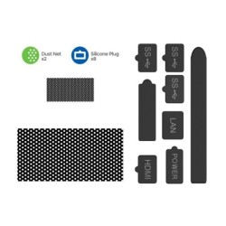 Dustproof nets / silicone plugs - mesh filter / jack cover - protective kit - for Xbox Series X/S Console