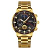 NIBOSI - lussuoso orologio da uomo - impermeabile - Quarzo - acciaio inossidabile