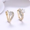 Beautiful heart shaped earrings for women - zirconia - valentines gift