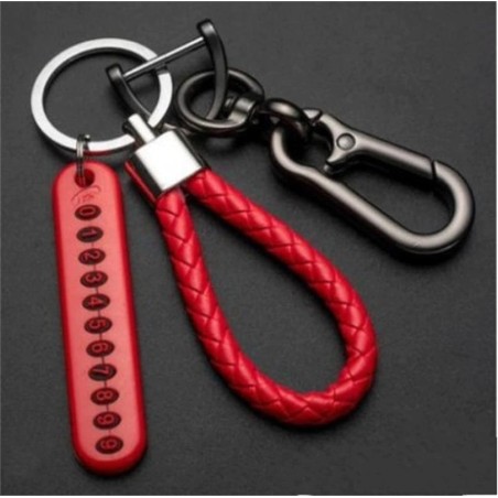 Car keychain - with extra split rings - multi functional