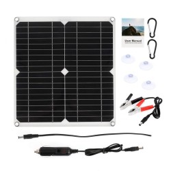 Solar panel - 100W - dual 12V/5V USB - with controller - waterproof - battery chargerSolar panels