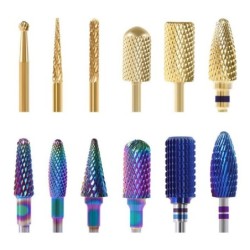 Electric nail drill - rotary head - tungsten carbide - polishing / grinding - for manicure / pedicure