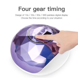 Professional nail dryer - UV lamp - 78W - 39 LED - LCD display - aurora designNail dryers