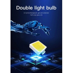 Professional nail dryer - UV lamp - 78W - 39 LED - LCD display - aurora designNail dryers