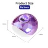 Professional nail dryer - UV lamp - 78W - 39 LED - LCD display - aurora designNail dryers