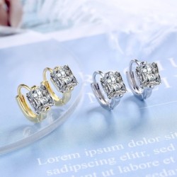 Luxury crystal earrings for women - sterling silver - gift