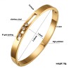 Elegant bracelet for women - shining crystals - sliding clasp - gold / silver / rose in colour