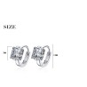 Luxury crystal earrings for women - sterling silver - gift