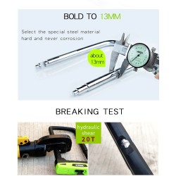 U-lock for bicycle / motorcycle - all weather resistant - anti theft