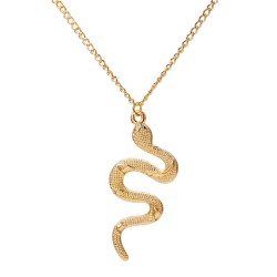 Elegante collana con pendente serpente