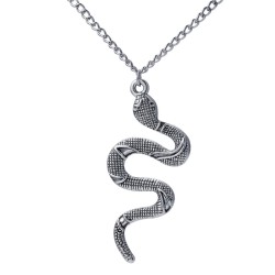 Stylish necklace with a snake pendantNecklaces