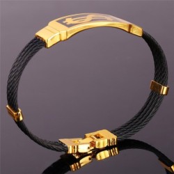 Bracelet motif dollar américain - acier inoxydable 316L