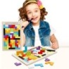 Puzzle tangram en bois - blocs de puzzle - jouet éducatif