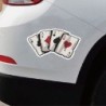 Car vinyl sticker - Aces playing cards - waterproofStickers